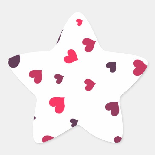 Multi colored hearts stickers