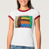 Multi-Colored Quilt Block, I Love Quilting t-shirts by Grandmotherof4 Multi-Colored Quilt Block, I Love Quilting t-shirts