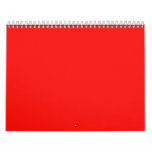 Multi-colored Red Wt Blu Backgrounds on a Calendar