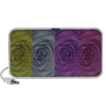 Multi Colored Rose Themed Doodle Speaker speakers