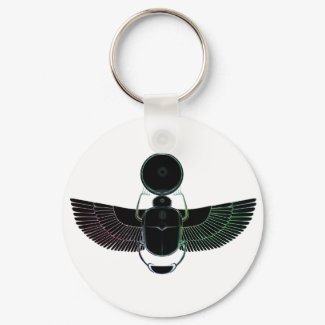 Multi-colored Scarab keychain