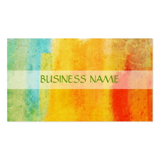 Multi-colors Painting Abstract Art Business Card Template