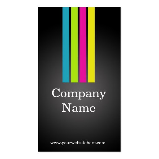 Multi-Colour Professional Business Cards (back side)
