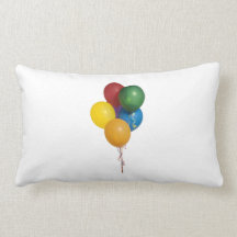 Multi Coloured Party Balloons Pillow