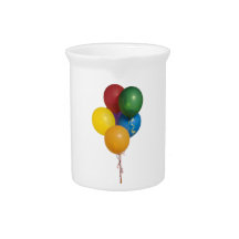 Multi Coloured Party Balloons Beverage Pitcher