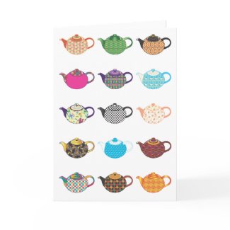 Multi-coloured Tea Kettles