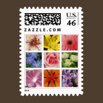 Multi-floral Postage Stamp