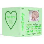 Multi-Green Unisex Baby Book 3 Ring Binders