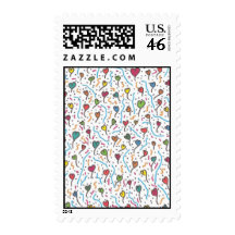 Multi Hearts Stamp A7