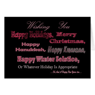Non Denominational Holiday Note Cards  Zazzle