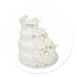 Multi Layer Wedding Cake Round Stickers