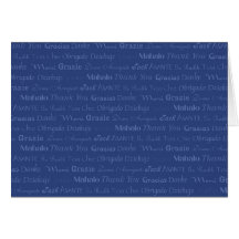Multi-Lingual Thank You Card