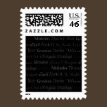 Multi-Lingual Thank You Postage Stamp stamps