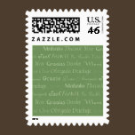 Multi-Lingual Thank You Postage Stamp stamps