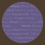Multi-Lingual Thank You Sticker stickers