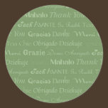 Multi-Lingual Thank You Sticker stickers
