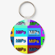 multi mips logo key chain keychains