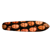 Multi-Mona in Orange - 70s Style skateboards by artberry Multi-Mona in Orange - 70s Style skateboards
