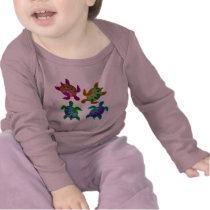 Multi Painted Turtles Kids Longsleeve