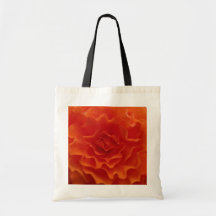 Multi-Petaled Round Orange Flower flowers Bag