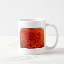Multi-Petaled Round Orange Flower flowers Mugs