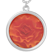 Multi-Petaled Round Orange Flower flowers Custom Jewelry