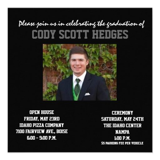 Multi-Photo Graduation Invitation