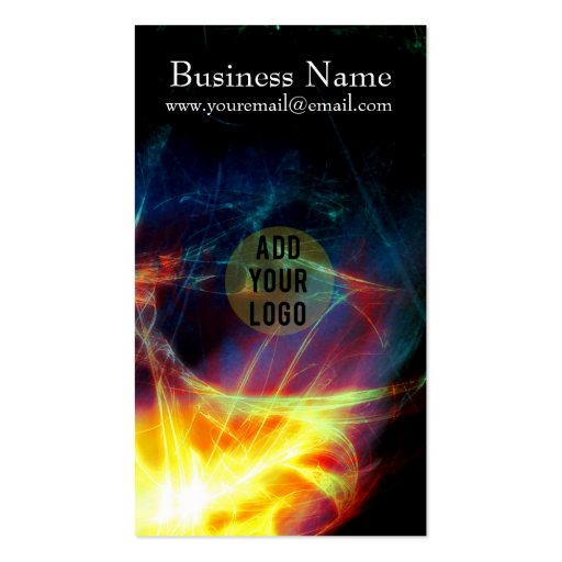Multi Psychedelic Burst Fractals Business Card (back side)