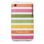 Multi Stripe Faux Croc iPhone 3g 3gs Case Mate Cov iPhone 3 Case-Mate Case