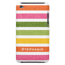 Multi Stripe Faux Croc iPod Touch 4g Case Cover Barely There iPod  Cases at Zazzle