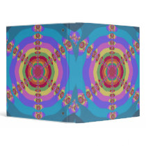 Multi Sun Fractal 3 Ring Binders