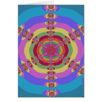 Multi Sun Fractal Greeting Card