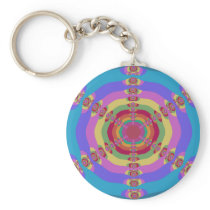 Multi Sun Fractal Key Chain