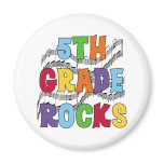 Multicolor 5th Grade Rocks Refrigerator Magnet