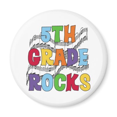 Multicolor 5th Grade Rocks Refrigerator Magnet by school_teacher