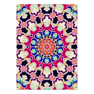 Multicolor Abstract Kaleidoscope Mandala Business Card