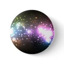 Multicolor Abstract Particles Pinback Button