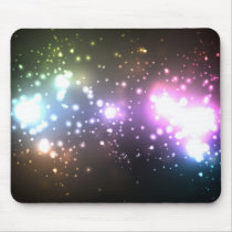 Multicolor Abstract Particles Mousepad