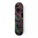 Multicolor Accents on Black Skateboard by JKdesigns Multicolor Accents on Black Skateboard