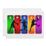 Multicolor Basketball Emblem Custom Invite