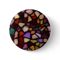Multicolor Black Mosaic buttons by JuJuGardens Multicolor Black Mosaic buttons