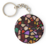 Multicolor Black Mosaic Keychains