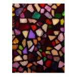 Multicolor Black Mosaic Post Cards