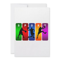 Multicolor Bodybuilding Emblem Custom Invite