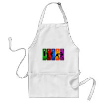 Multicolor Boxing Emblem Apron