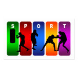 Multicolor Boxing Emblem business cards