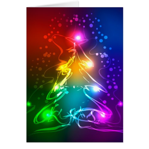 Multicolor Christmas Tree Cards