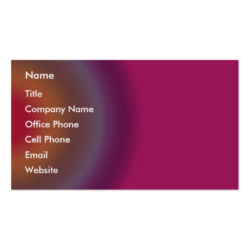 Multicolor circles business cards (front side)