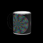 Multicolor circular wheel pattern coffee mug mugs