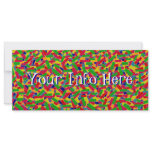 Multicolor Confetti Rack Card Design